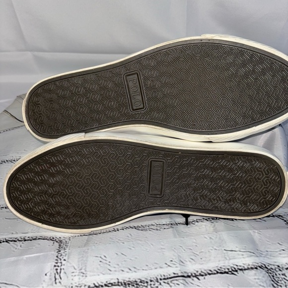 POLO Ralph Lauren Men's Ian Leather Shoes  Sneakers Size 12D (Medium) - Picture 7 of 11